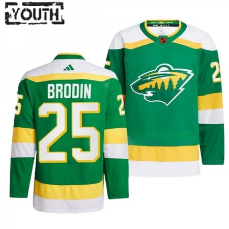 Minnesota Wild tröja Jonas Brodin 25 Adidas 2022-23 Grön Reverse Retro 2.0 Authentic - NHL Tröjor Barn Minnesota Wild tröja Jonas Brodin 25 Adidas 2022-23 Grön Reverse Retro 2.0 Authentic - NHL Tröjor Barn